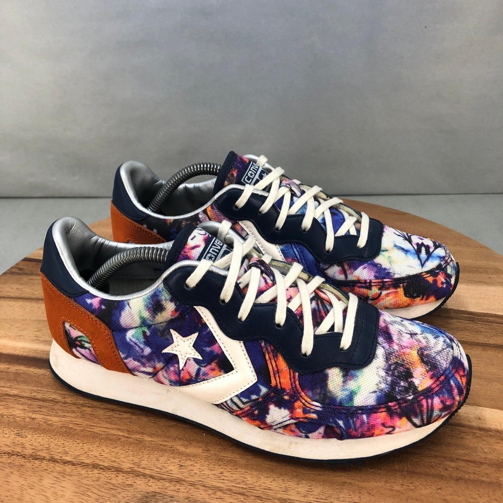 Converse Women's Tie-Dye and Orange Sneakers